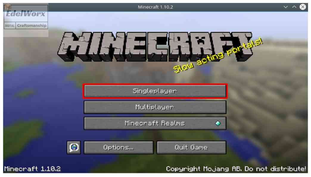Einsteiger Anleitung für Minecraft : Single Player starten