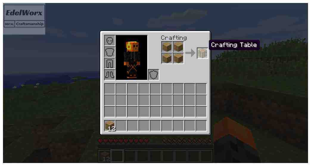 Einsteiger Anleitung für Minecraft: Erstelle dir ein Craftingtable aus Holzbretter