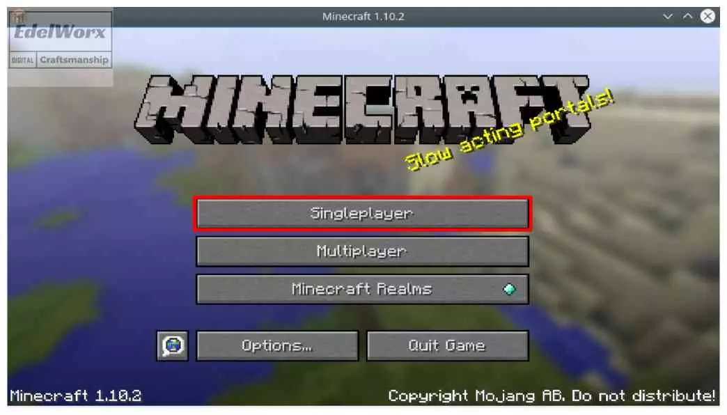 Einsteiger Anleitung für Minecraft : Single Player starten