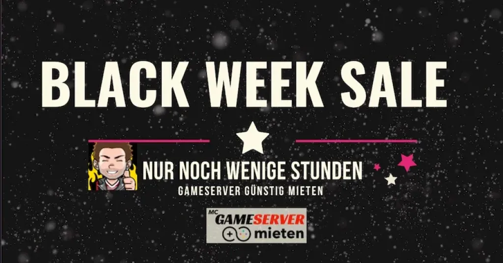 black week gameserver kaufen 2021