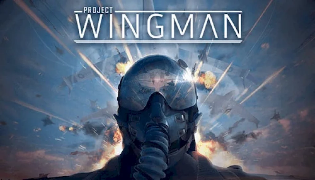 WINGMAN zeigt einen Piloten mit Helm, Spiel im HumbleChoice 2021 November
